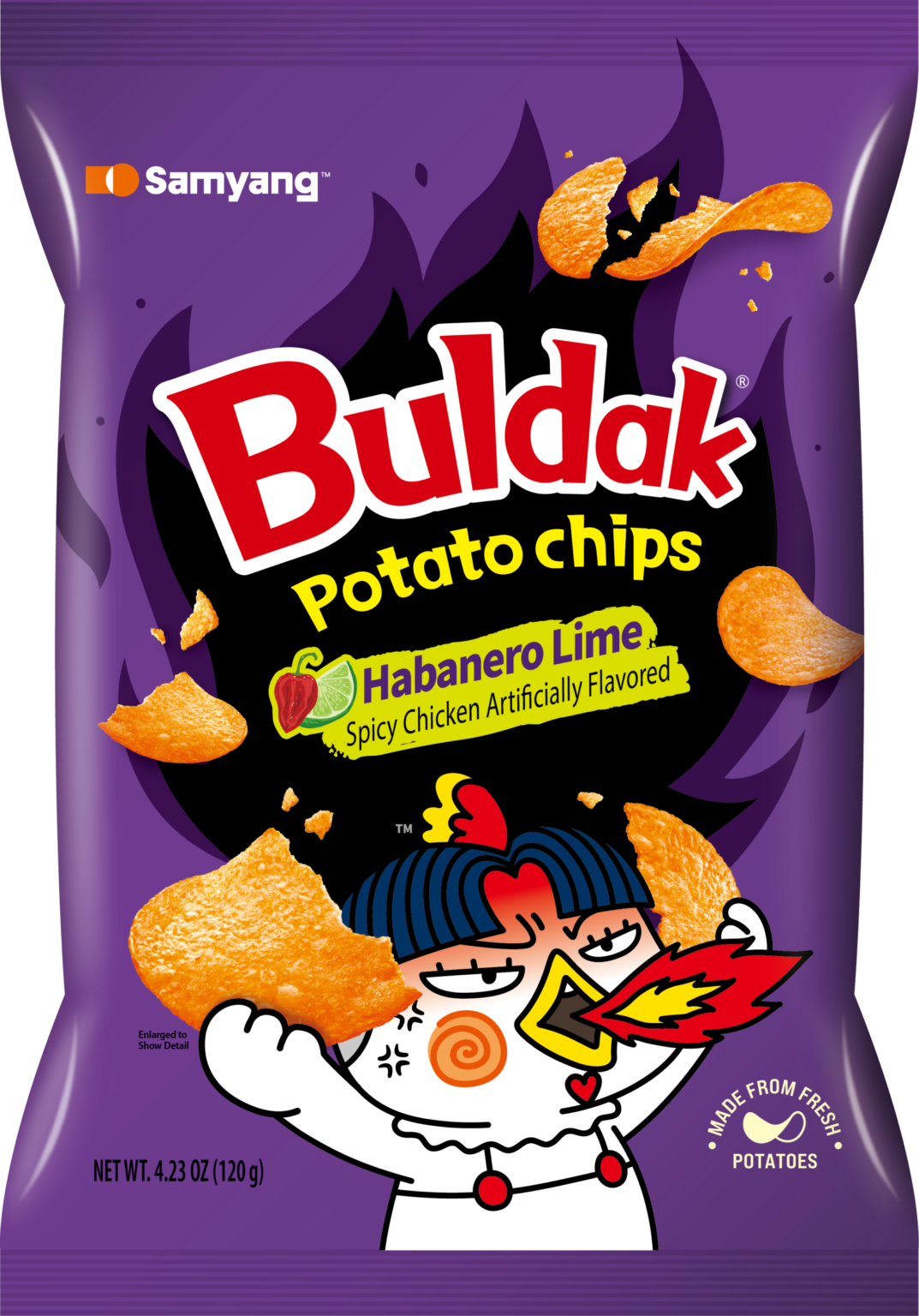 Samyang Buldak Potato Chips Habanero Lime