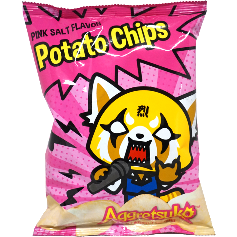 AGGRETSUKO Pink Salt Flavor Potato Chips