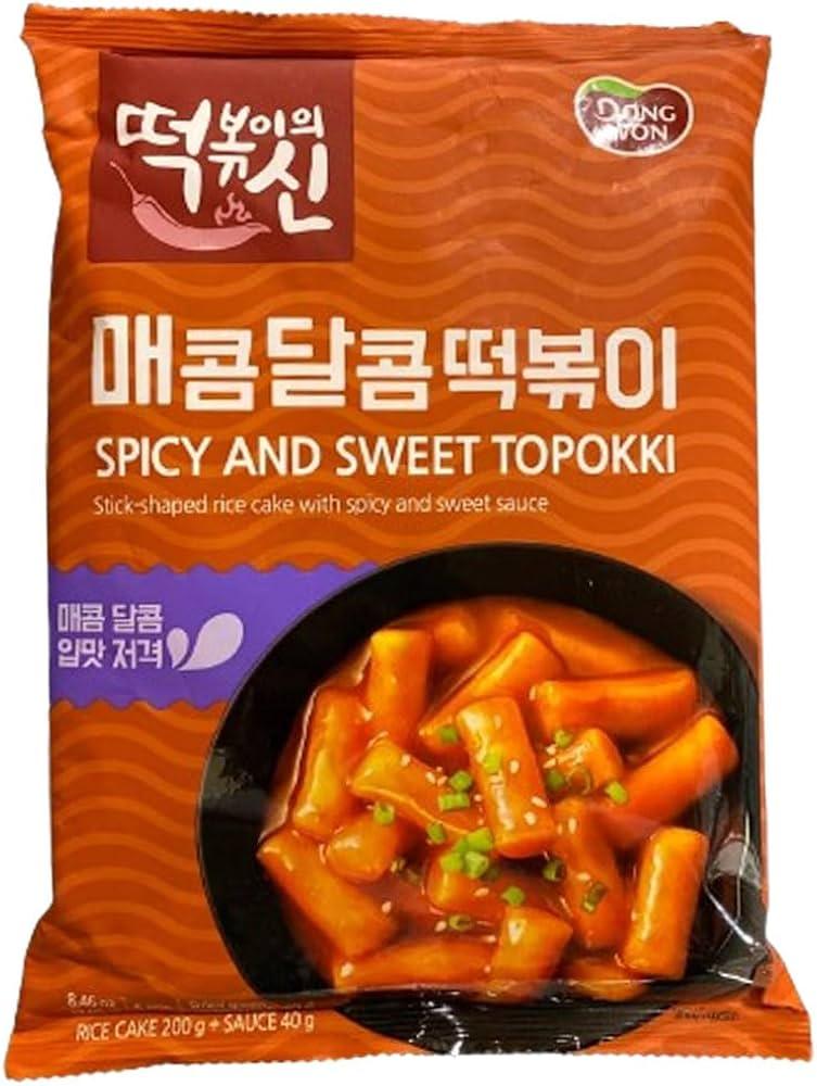 Dongwon Spicy & Sweet Topokki Rice Cake Trays - Sweet Palace Candy Shop
