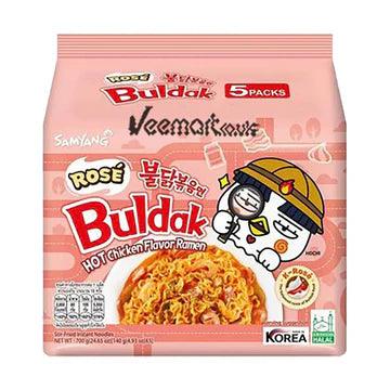Buldak Ramen Rose Flavor 5 Pack - Sweet Palace Candy Shop