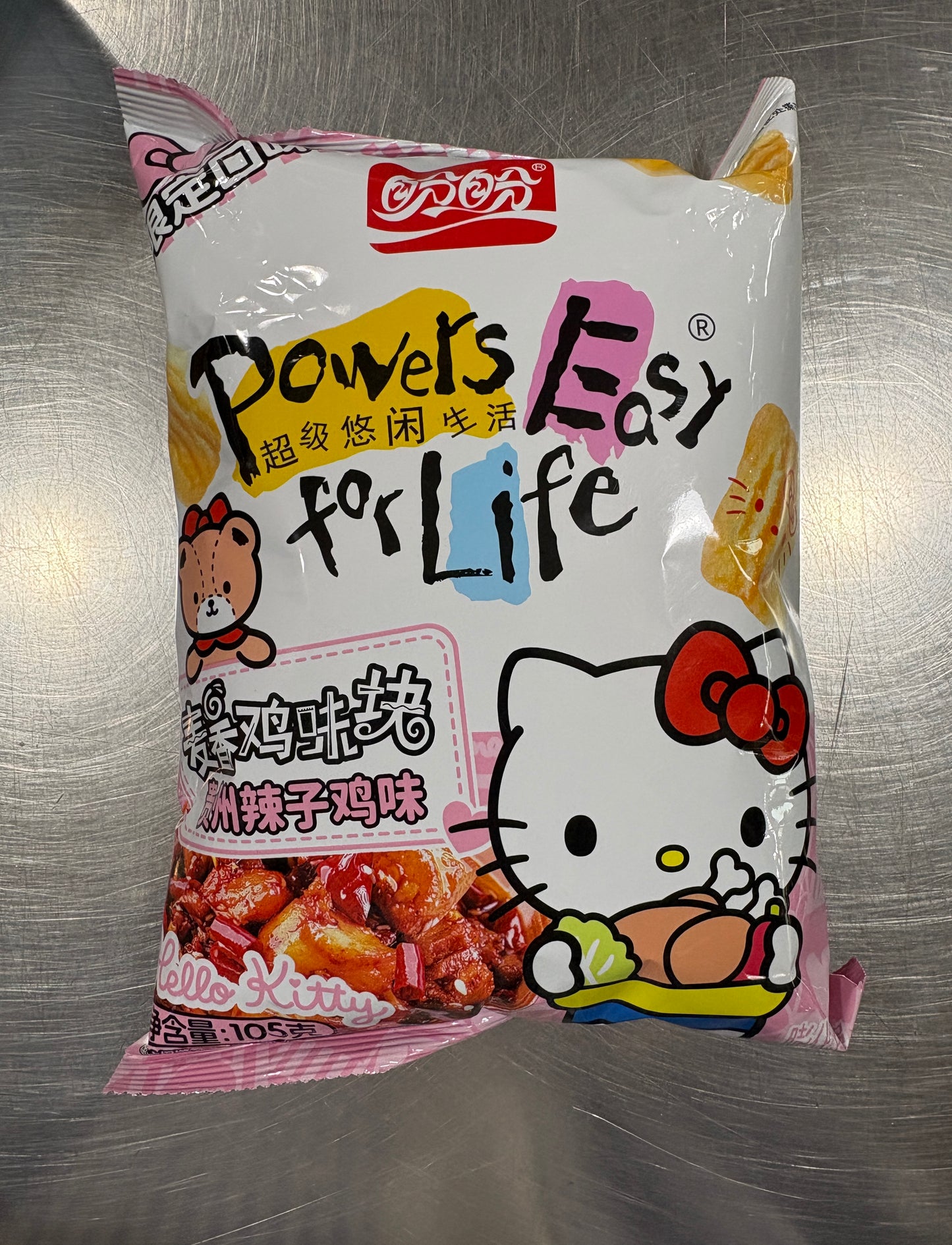 Hello Kitty Rice Cracker Spicy Chicken — imported rice crackers