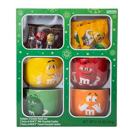 m&m's ceramic bowl set