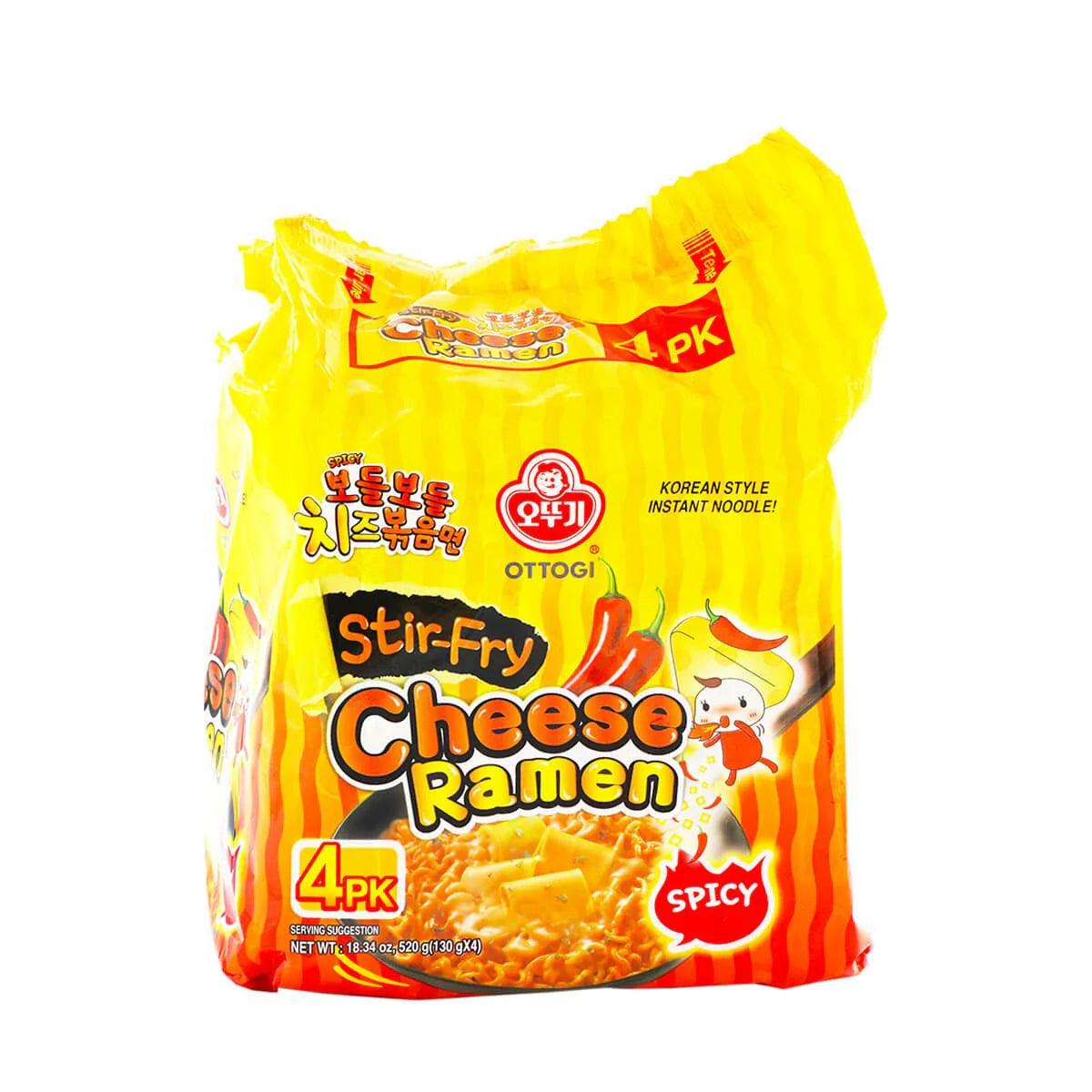 Ottogi Ramen Spicy Stir-Fry Cheese Flavor 4 Pack - Sweet Palace Candy Shop