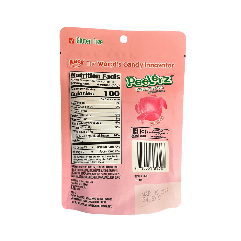Peelerz Peach - Sweet Palace Candy Shop
