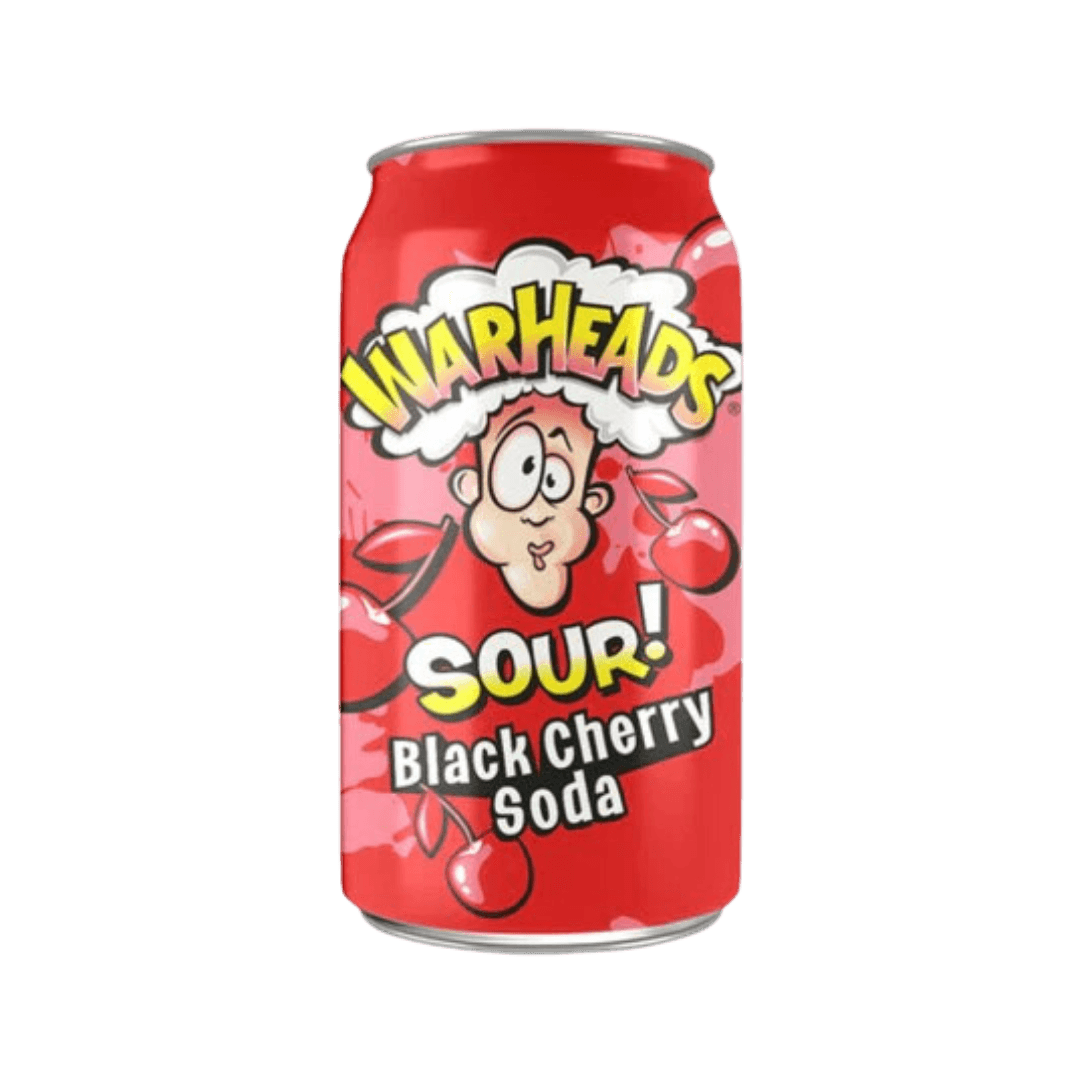 Warhead Sour Black Cherry Soda - Sweet Palace Candy Shop