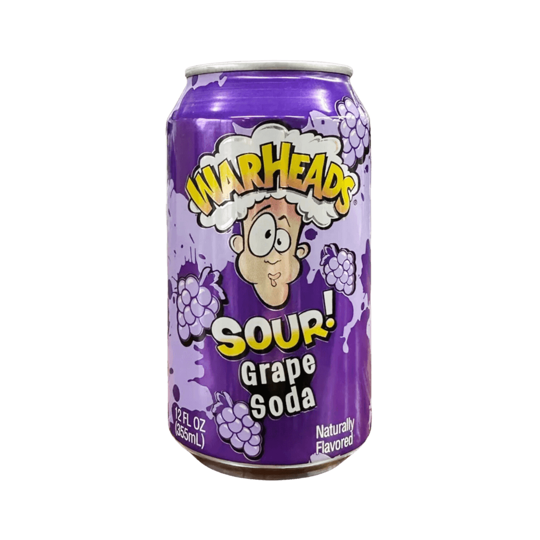 Warheads Sour Grape Soda - Sweet Palace Candy Shop