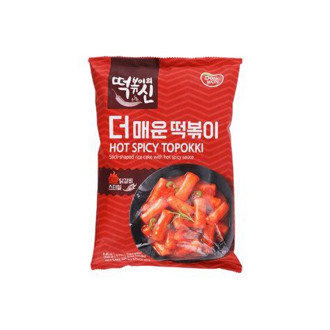 Dongwon Hot & Spicy Topokki Rice Cake Trays - Sweet Palace Candy Shop