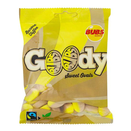 Bubs Swedish Candy Banana Toffee - Goody - Sweet Palace Candy Shop