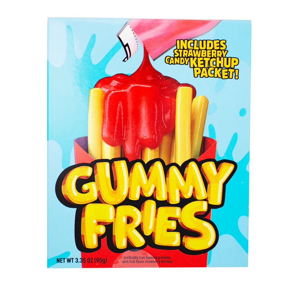Gummy Fries with Strawberry Candy Ketchup