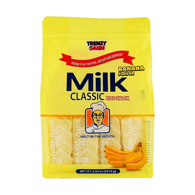 Milk Classic Rice Snack Banana Flavor 8.53oz Bag