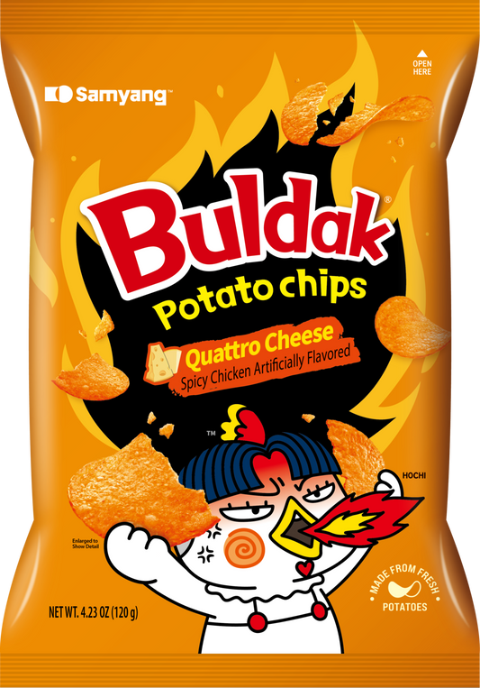 Samyang Buldak Potato Chips Quattro Cheese