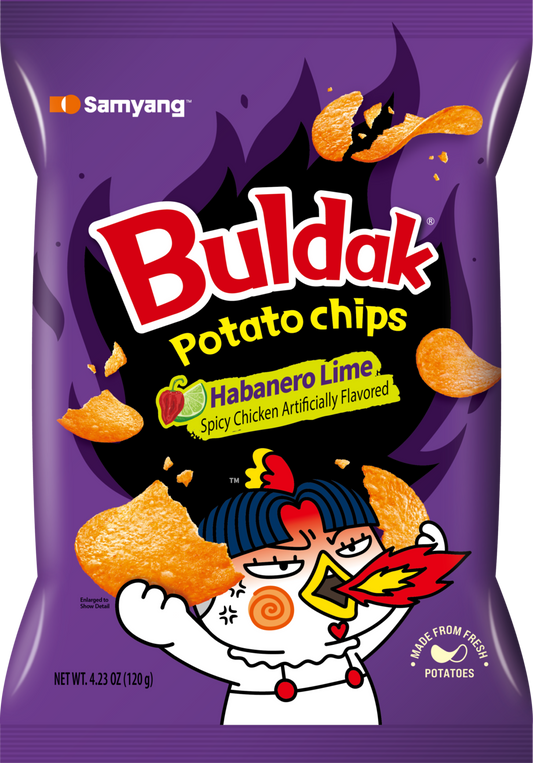 Samyang Buldak Potato Chips Habanero Lime
