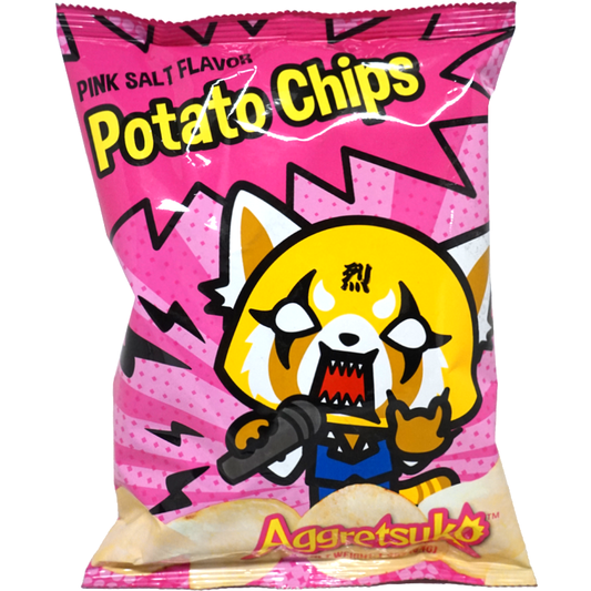 AGGRETSUKO Pink Salt Flavor Potato Chips