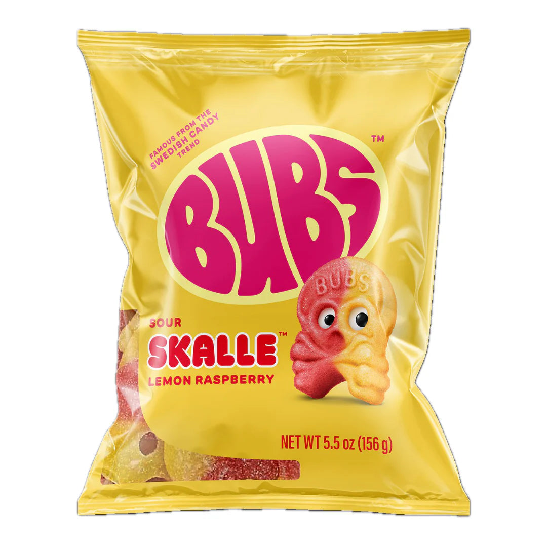 BUBS Sour Skalle Lemon Raspberry
