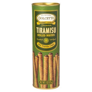 Dolcetto Tiramisu Rolled Wafers 3oz