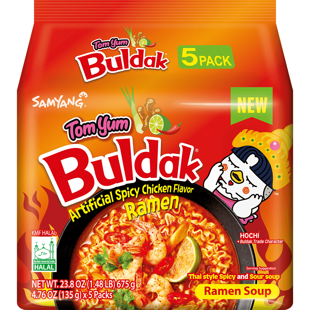 Buldak Ramen Tom Yum Flavor 5 Pack - Sweet Palace Candy Shop