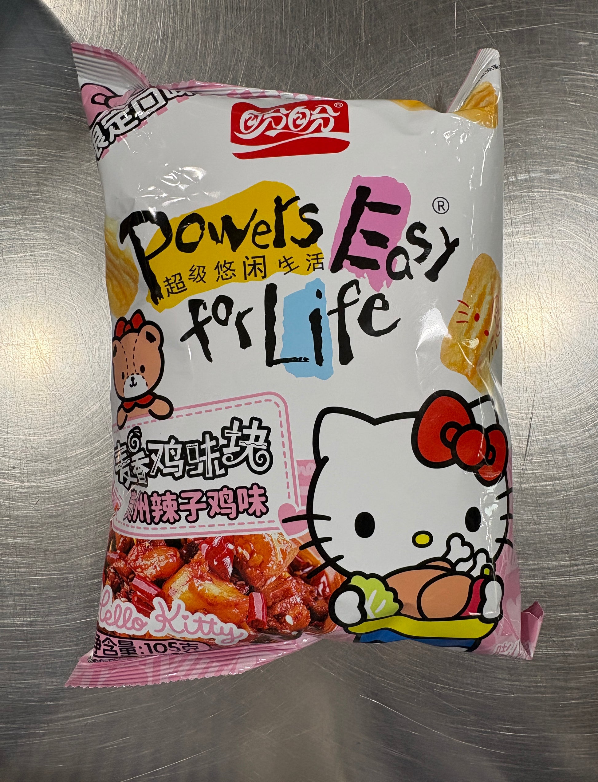 Hello Kitty Rice Cracker Spicy Chicken — imported rice crackers
