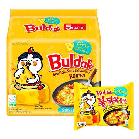 Buldak Ramen Cheese Flavor 5 Pack — Sweet Palace Candy Shop