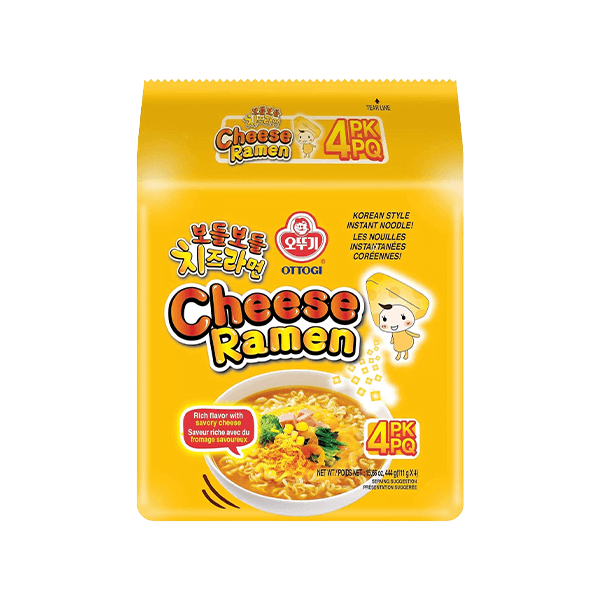Ottogi Ramen Cheese Flavor 4 Pack - Sweet Palace Candy Shop