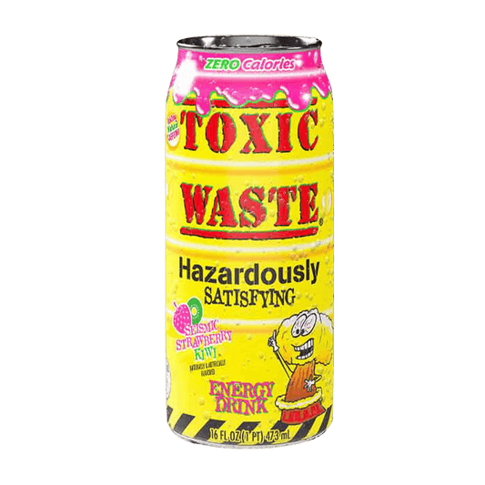 Toxic Waste Seismic Strawberry Kiwi Soda - Sweet Palace Candy Shop
