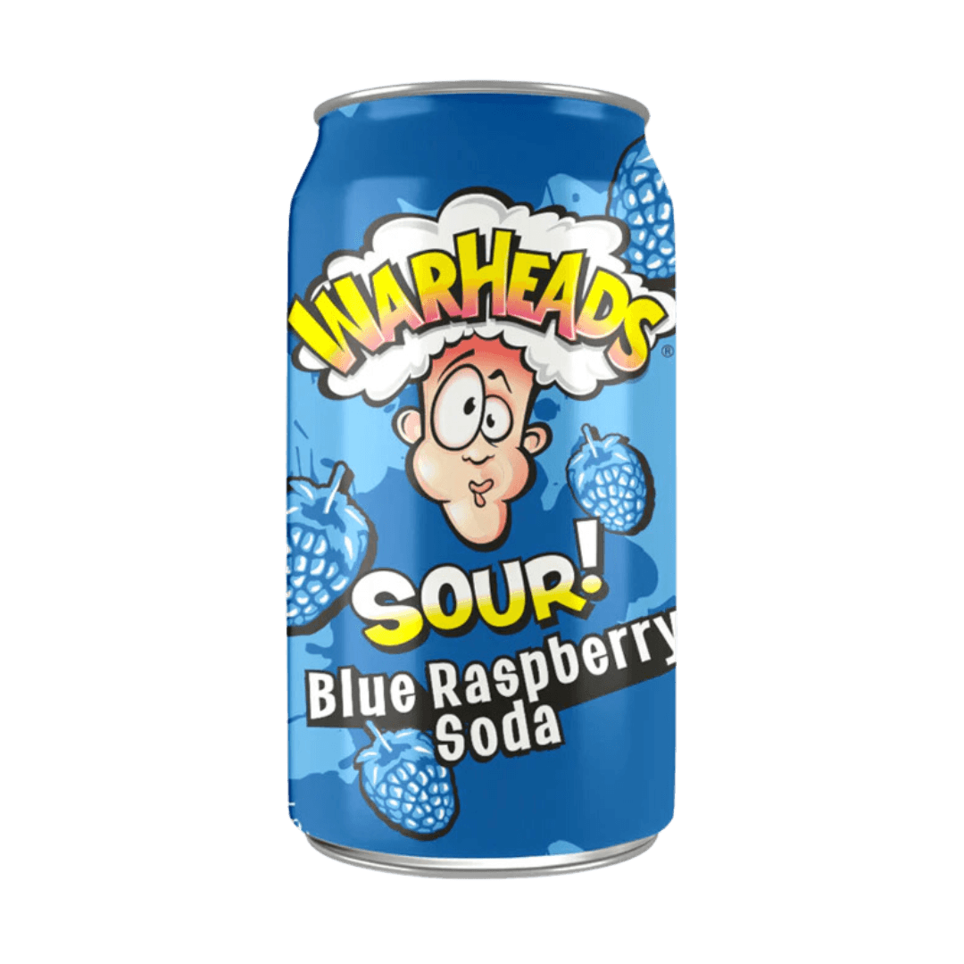 Warheads Sour Blue Raspberry Soda - Sweet Palace Candy Shop