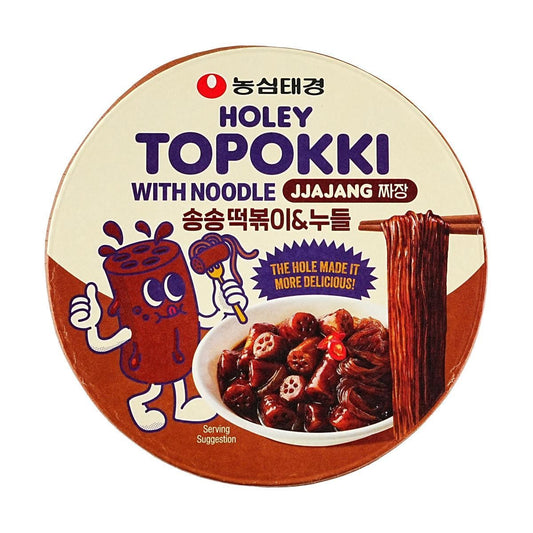 Holey Topokki Jjajang Sauce Flavor With Glass Noodle