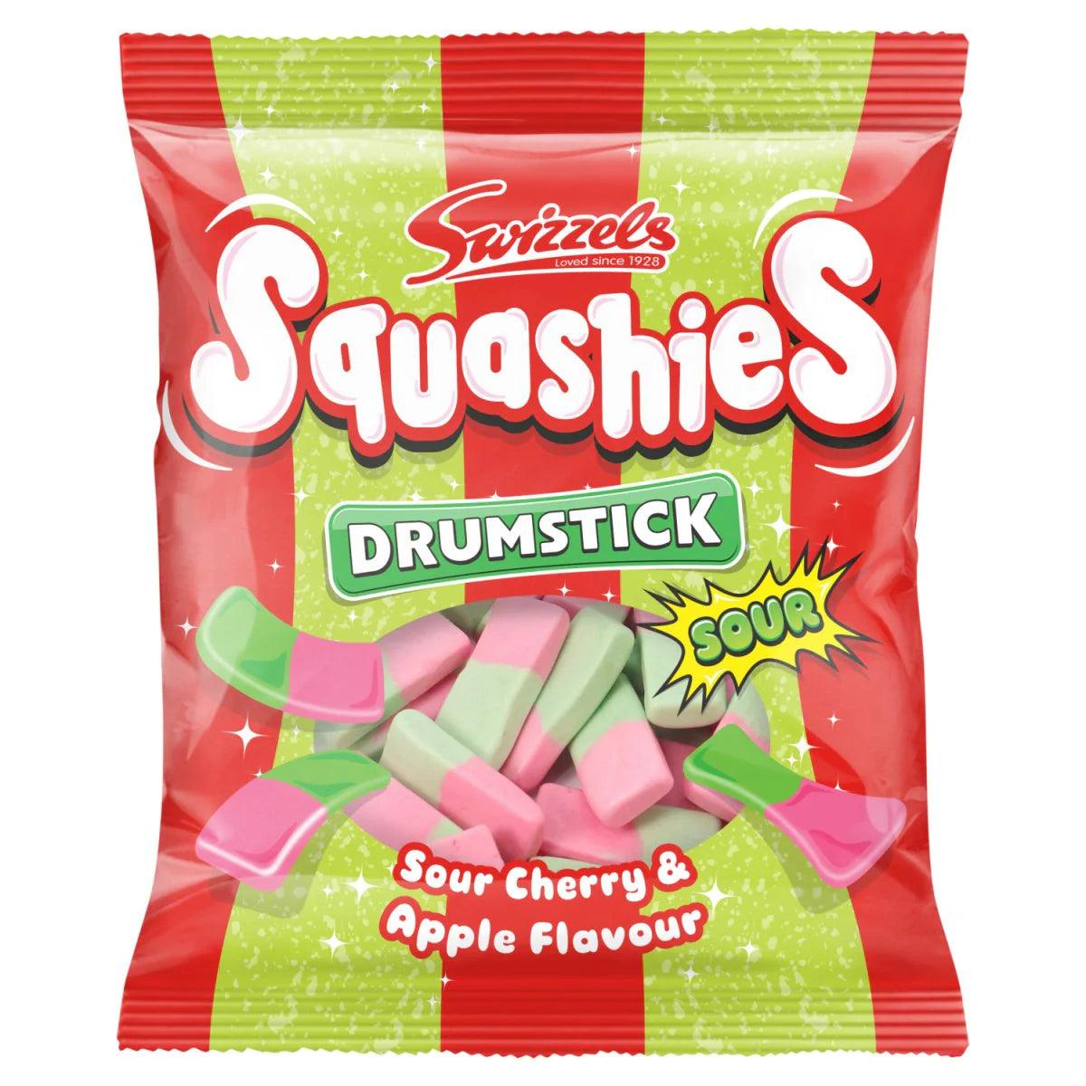 Squashies Drumsticks Sour Cherry & Apple Flavour - Sweet Palace Candy Shop